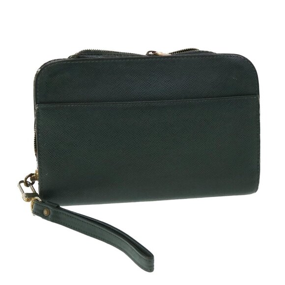 LOUIS VUITTON Taiga Baikal Clutch Bag Epicea M30184 LV Auth ar10169B - Picture 1 of 15